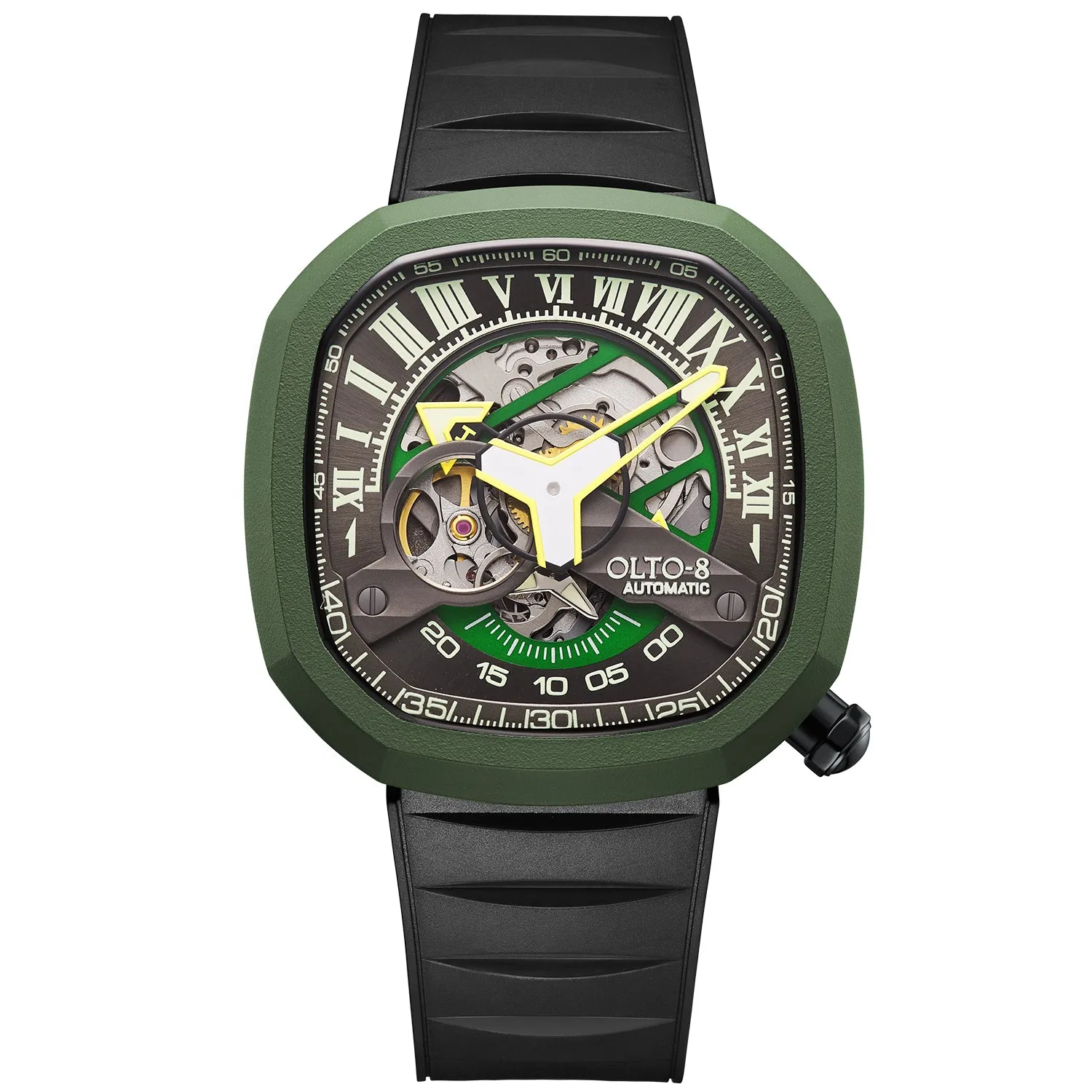 OLTO-8 INFINITY-II RPM-Style Automatic Watch Green