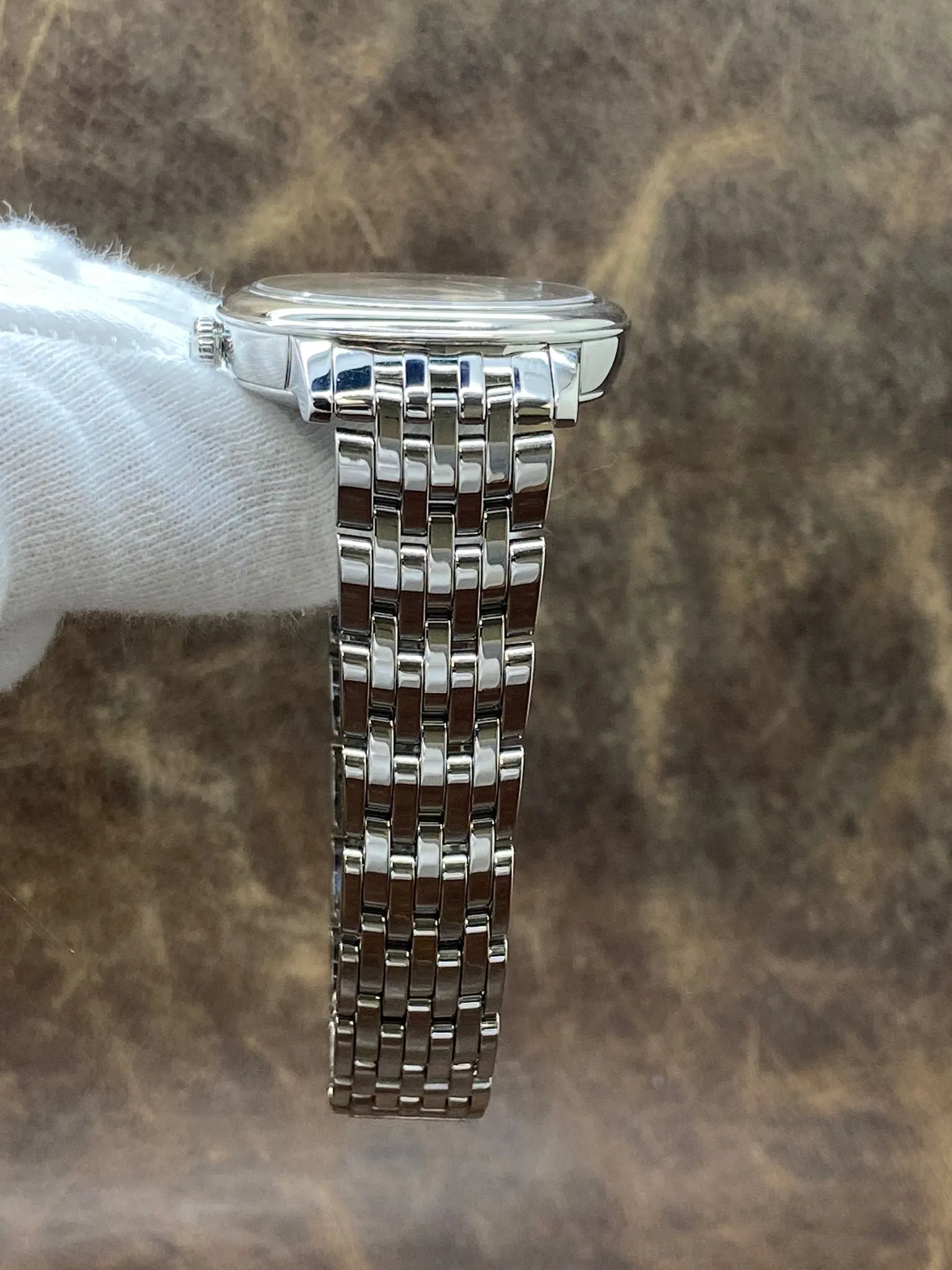 Omega De Ville Prestige 424.10.33.20.53.001 Blue Diamond Dial Automatic Women's Watch