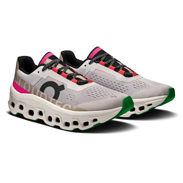 On Running Cloudmonster Womens Silver Ivory