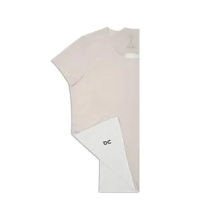 On Running Performance-Tee (Womens) - Pearl/Undyed-White