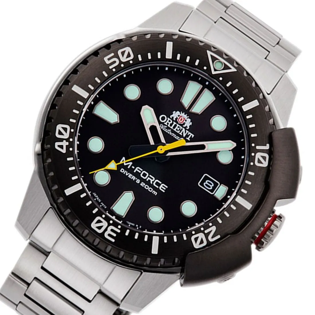 Orient M-Force Black Dial RA-AC0L01B00B RA-AC0L01B Diving Stainless Steel Watch
