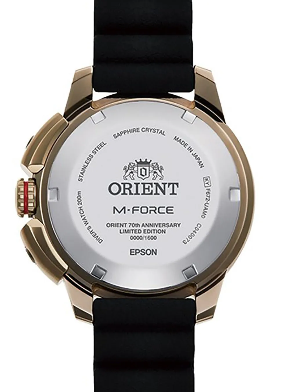 ORIENT M-FORCE SPORTS 70TH ANNIVERSARY RN-AC0L05G LIMITED EDITION MADE IN JAPAN JDM