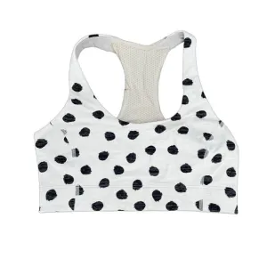 Outdoor Voices Doing Things White Cloud Polka Dot Sports Bra Sporty Athletic XS