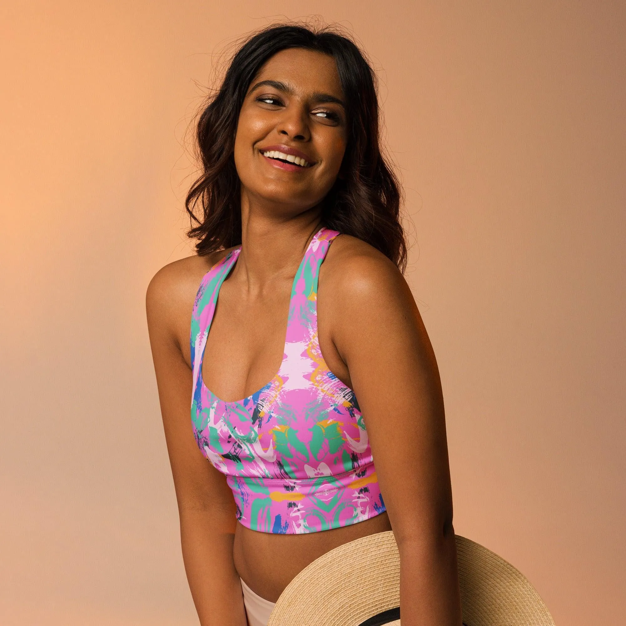 Painterly Sports Bra