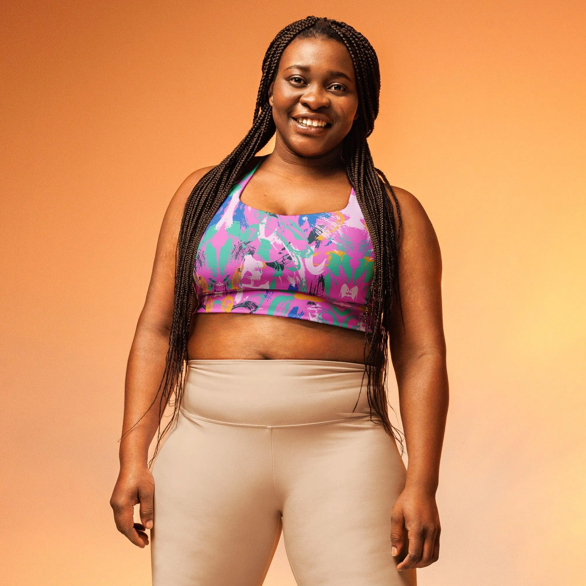 Painterly Sports Bra