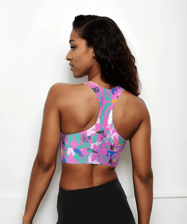 Painterly Sports Bra
