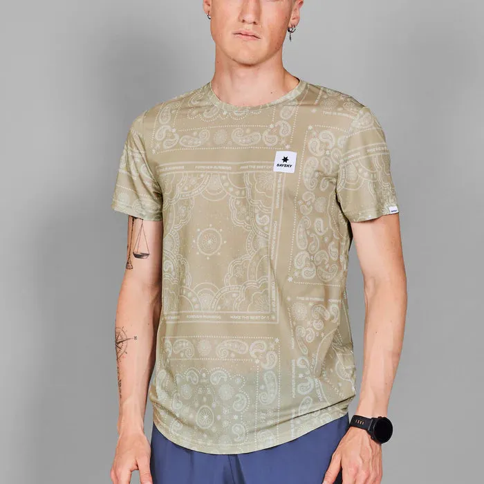 Paisley Combat T-shirt | Beige Paisley