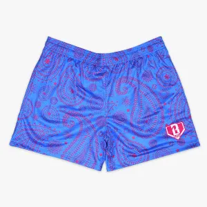 Paisley Shorts - Blue/Pink