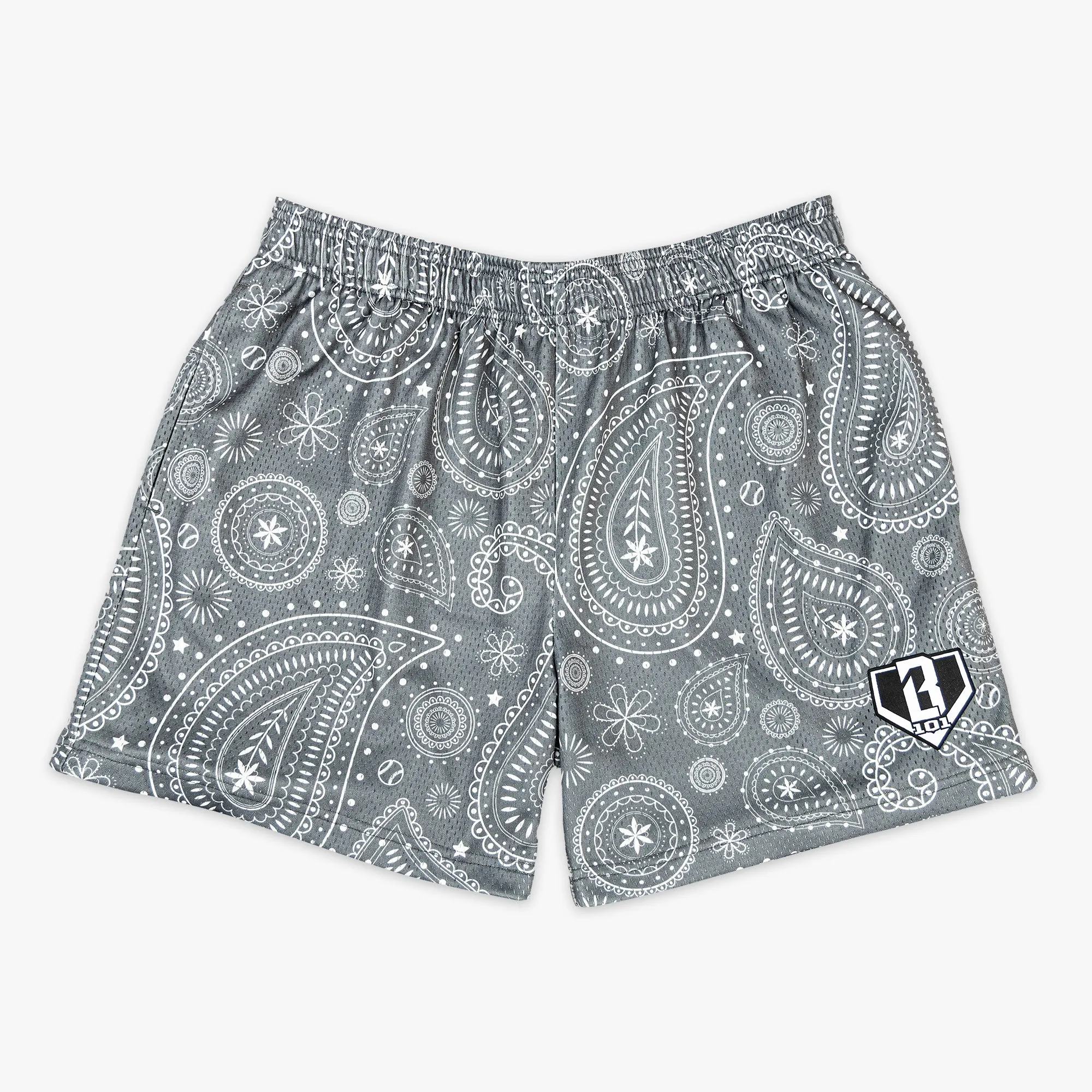 Paisley Shorts - Gray
