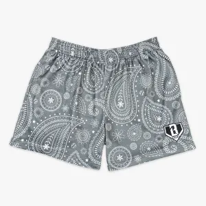 Paisley Shorts - Gray