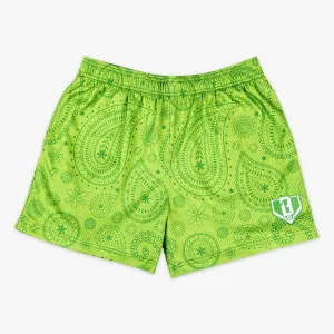Paisley Shorts - Green