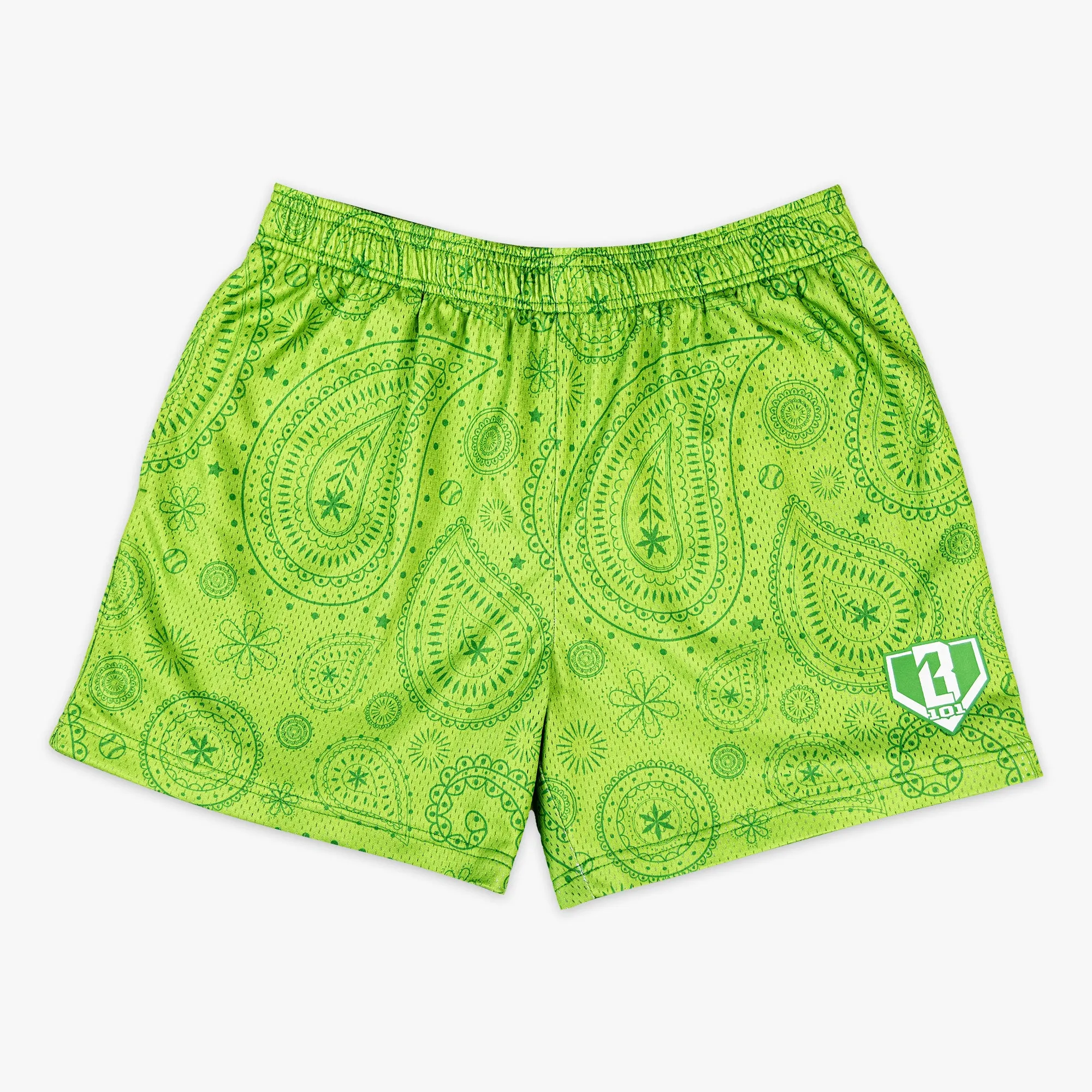 Paisley Shorts - Green