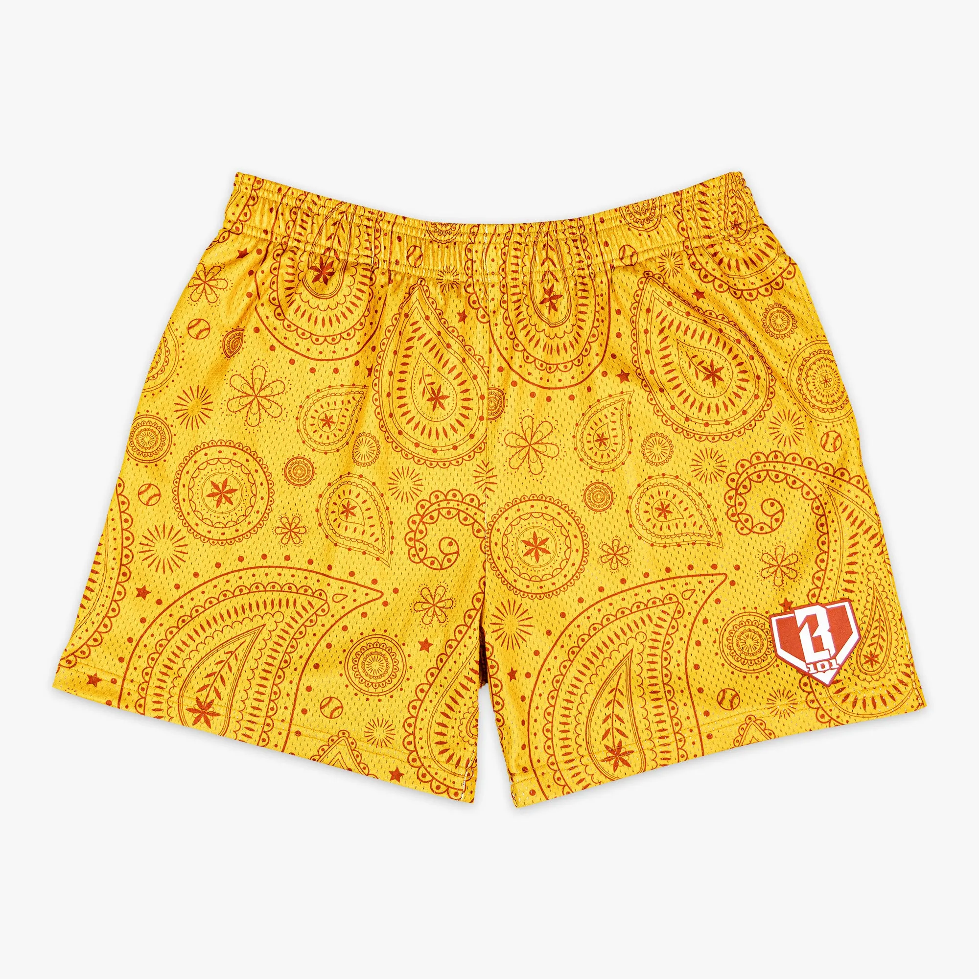 Paisley Shorts - Orange