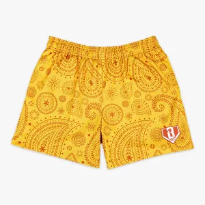 Paisley Shorts - Orange