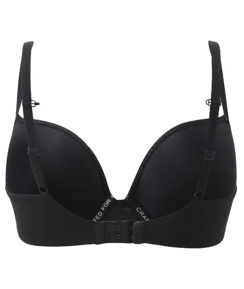 Panache Koko Moulded Plunge Underwired Bra - Black