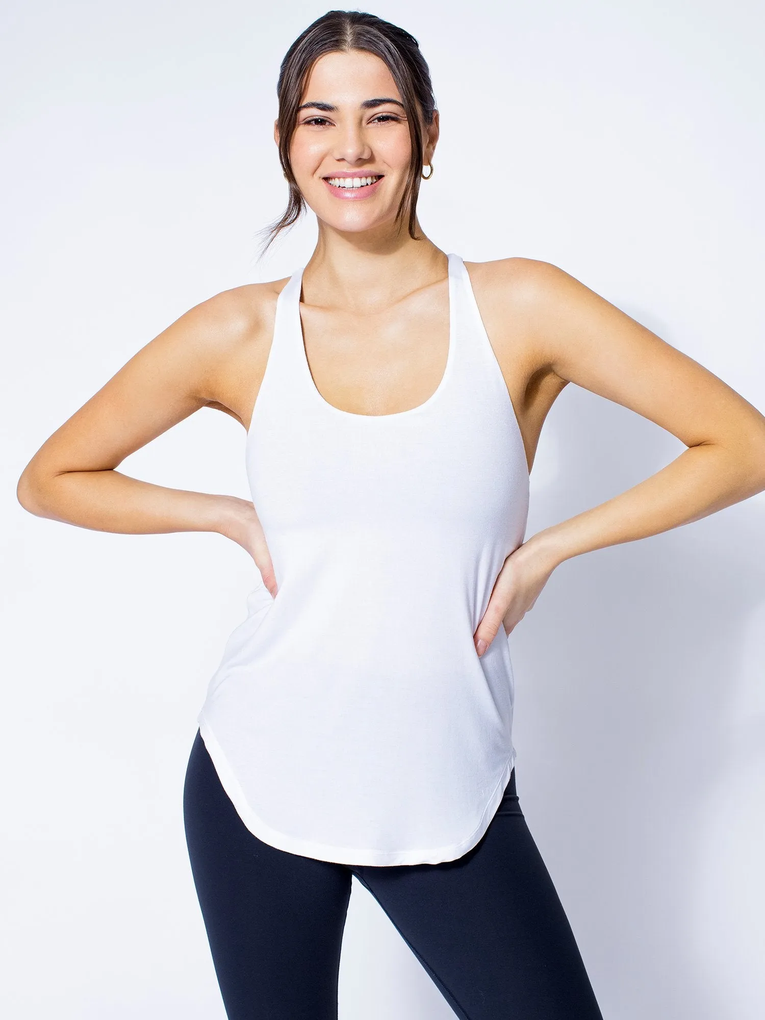PARALLEL RUN TANK, WHITE