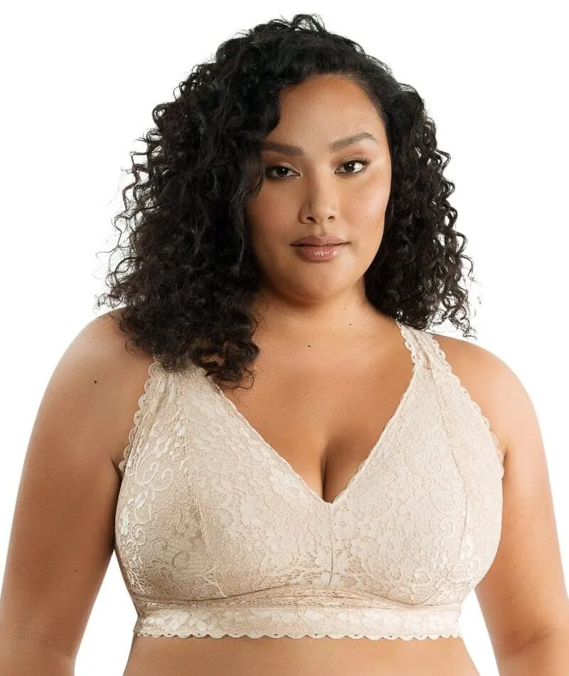 Parfait Adriana Wire-free Full Bust Lace Bralette - Bare