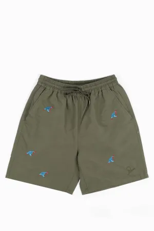 PARRA RUNNING PEAR SWIM SHORTS OLIVE