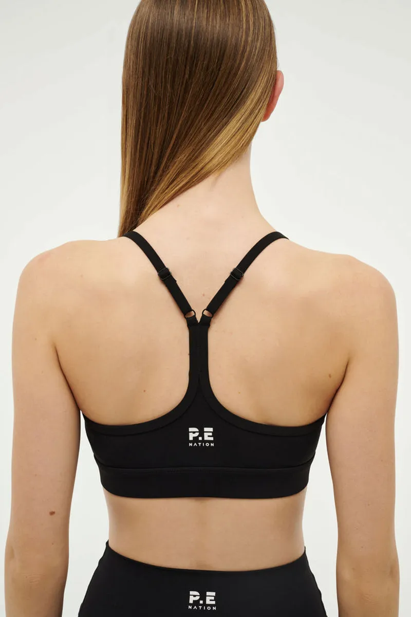 PE Nation Signature Sports Bra- Black