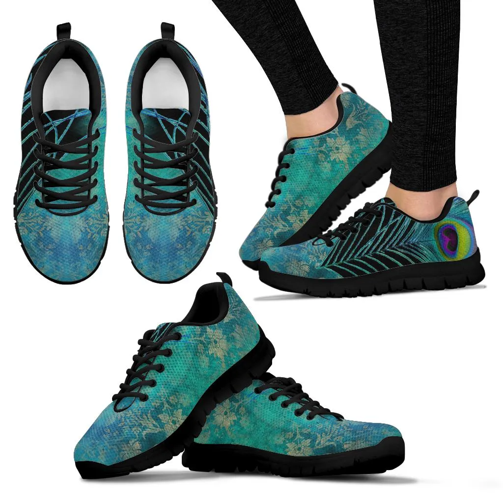 Peacock Teal Running Shoes Sneakers