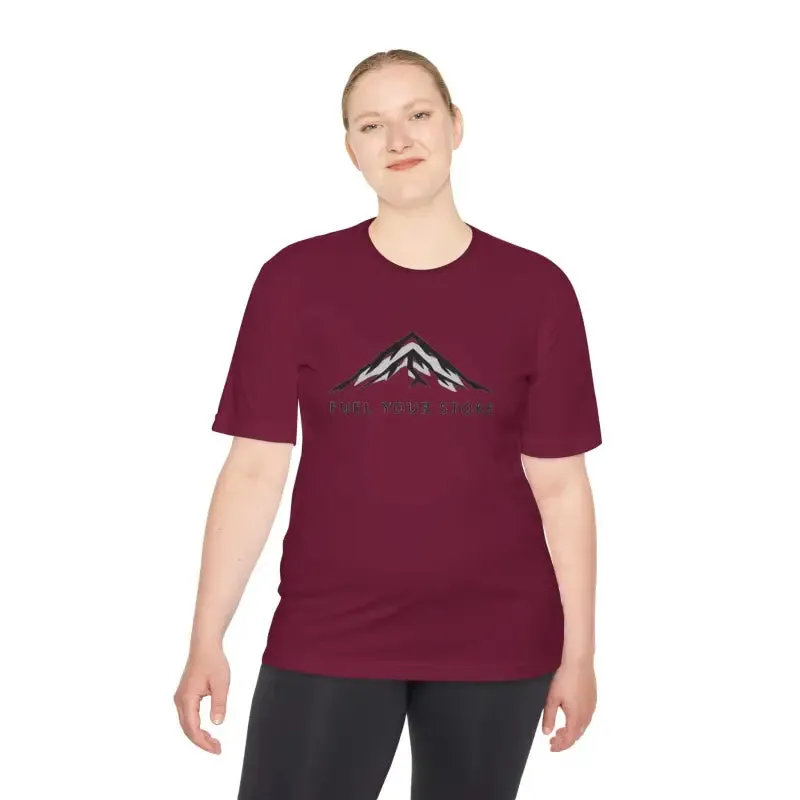 Performance Mountain Graphic T Shirt for Active Lifestyles