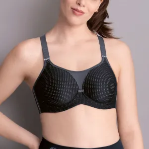 Performance WireX Sports Bra With Underwire In Black - Anita