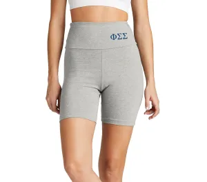 Phi Sigma Sigma High Waist Bike Shorts