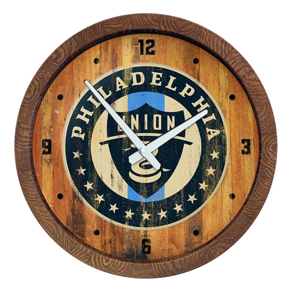 Philadelphia Union: Weathered "Faux" Barrel Top Clock