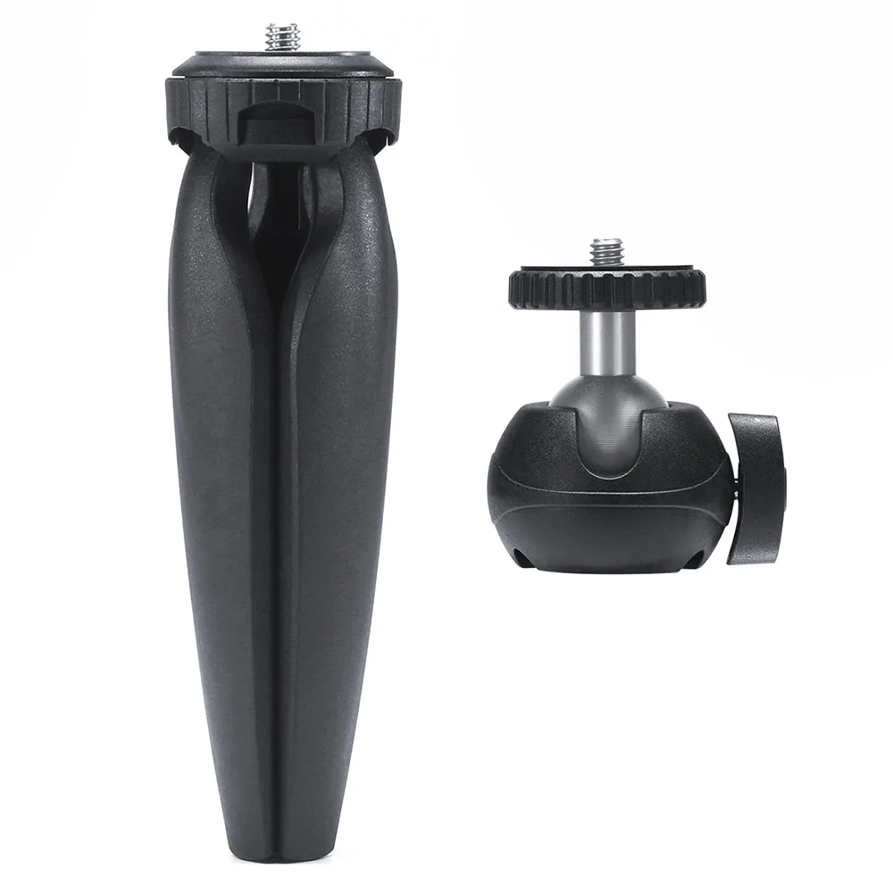 Phone Tripod Swivel Ball Head Tripod Mount for Photography Video Shooting black