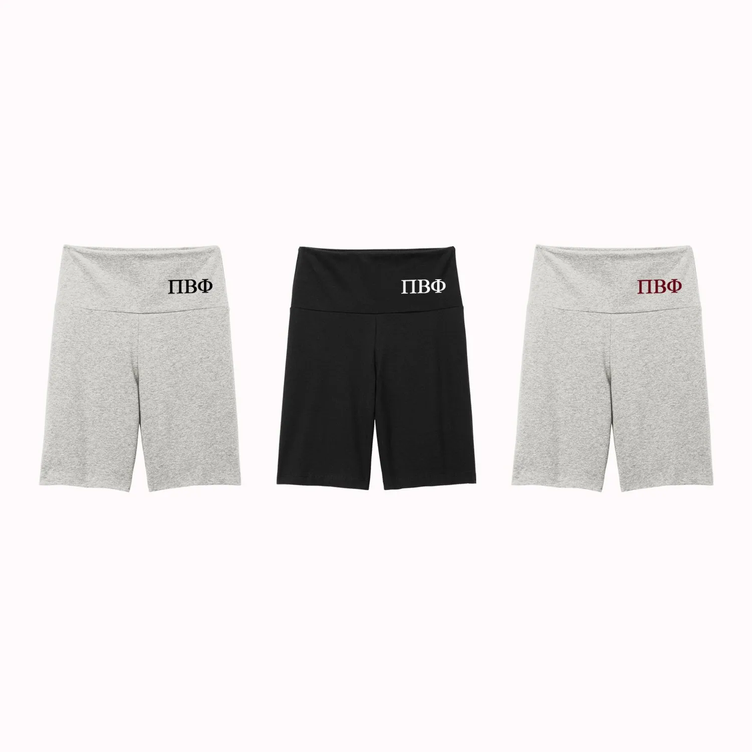 Pi Beta Phi High Waist Bike Shorts