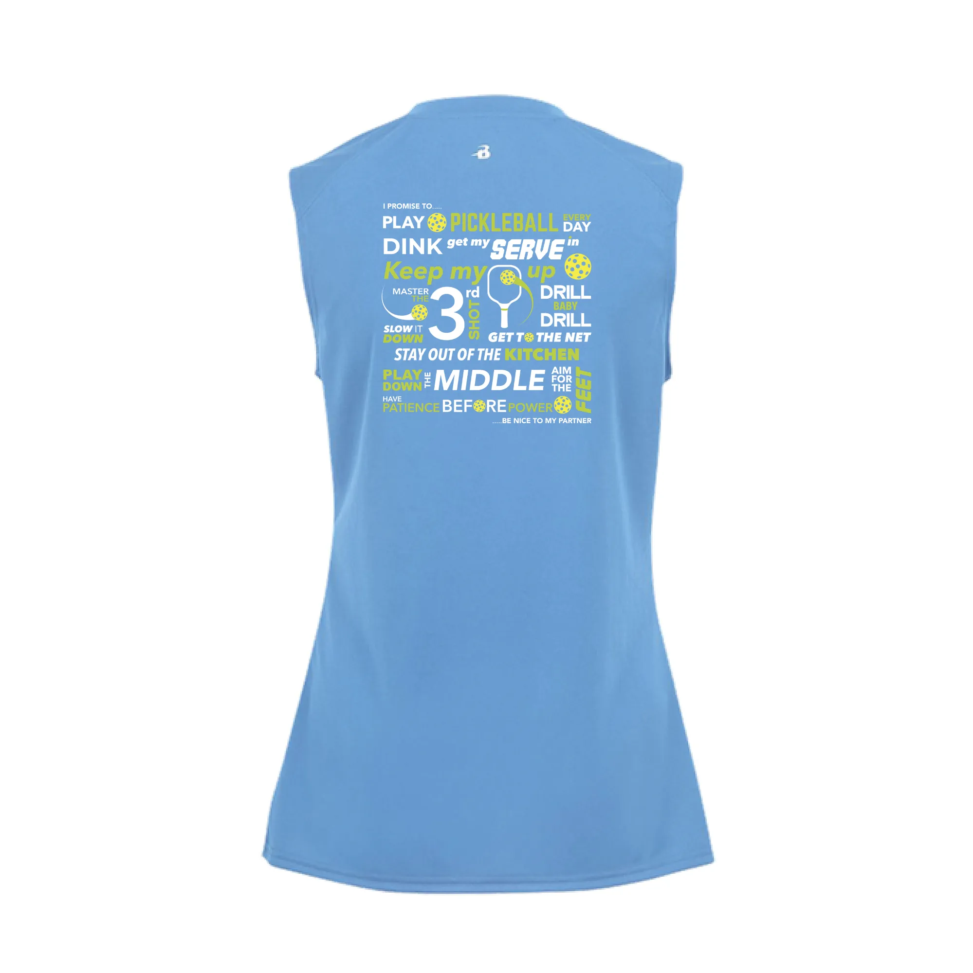 Pickleball Pledge Ladies Sleeveless Performance Tank