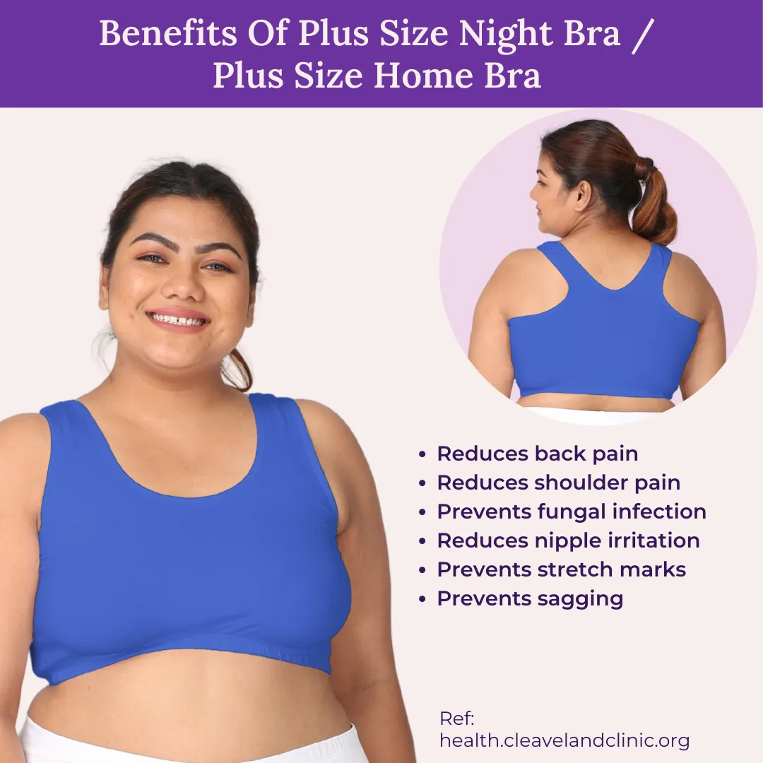 Plus Size Sleep/ Lounge Bras - Pack Of 3