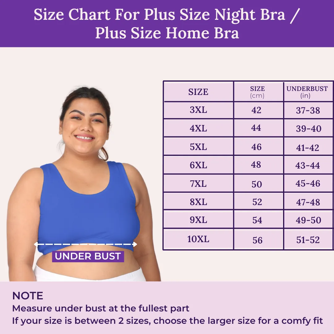 Plus Size Sleep/ Lounge Bras - Pack Of 3