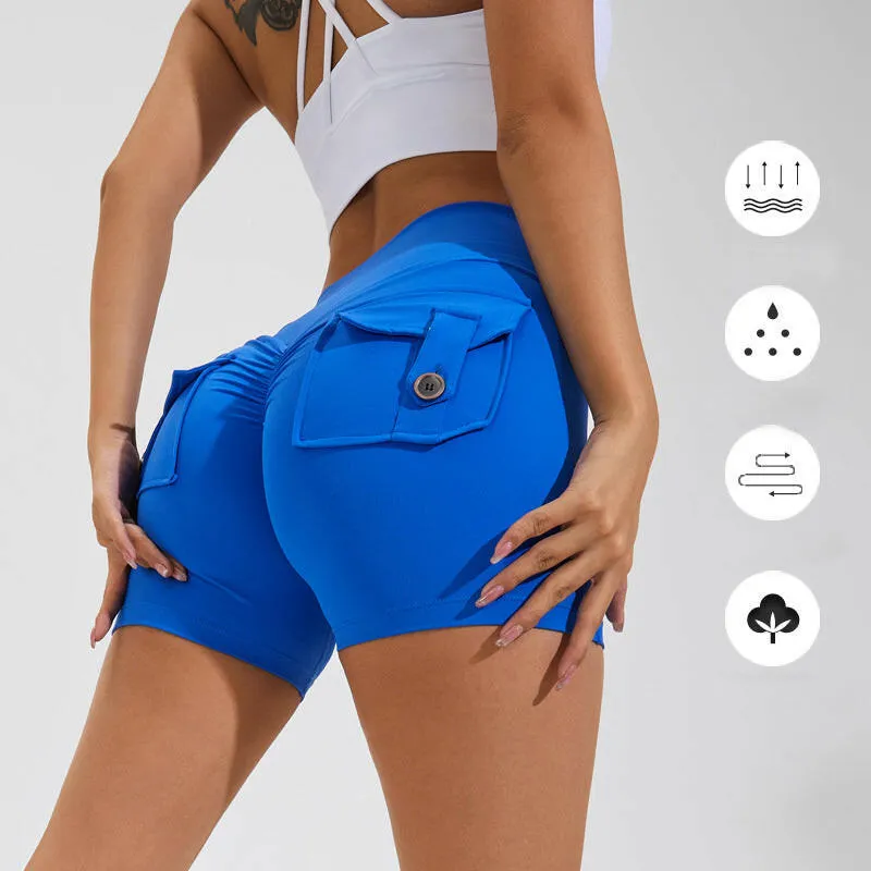 Pocketed High-Waist Shorts
