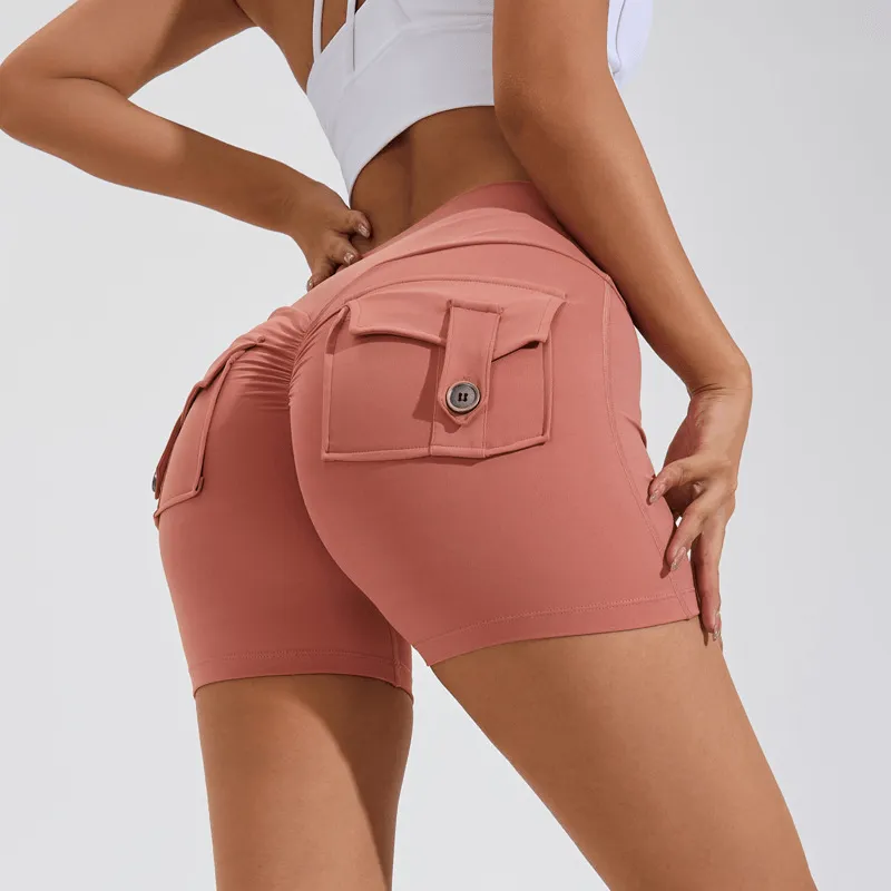 Pocketed High-Waist Shorts
