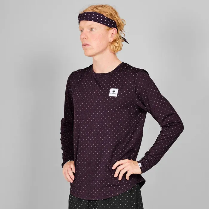 Polka Pace Long Sleeve | Reflective Purple