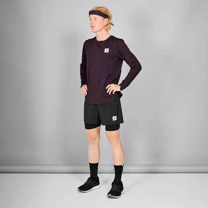Polka Pace Long Sleeve | Reflective Purple