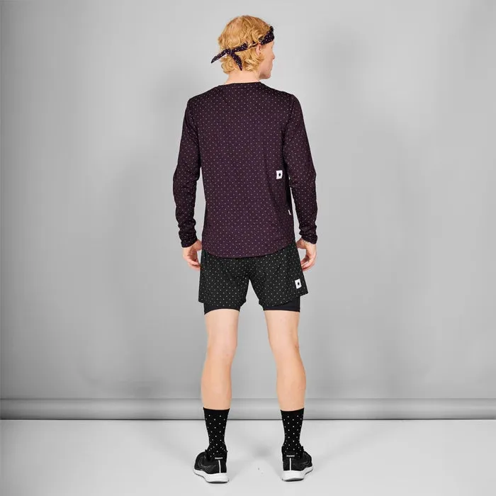 Polka Pace Long Sleeve | Reflective Purple
