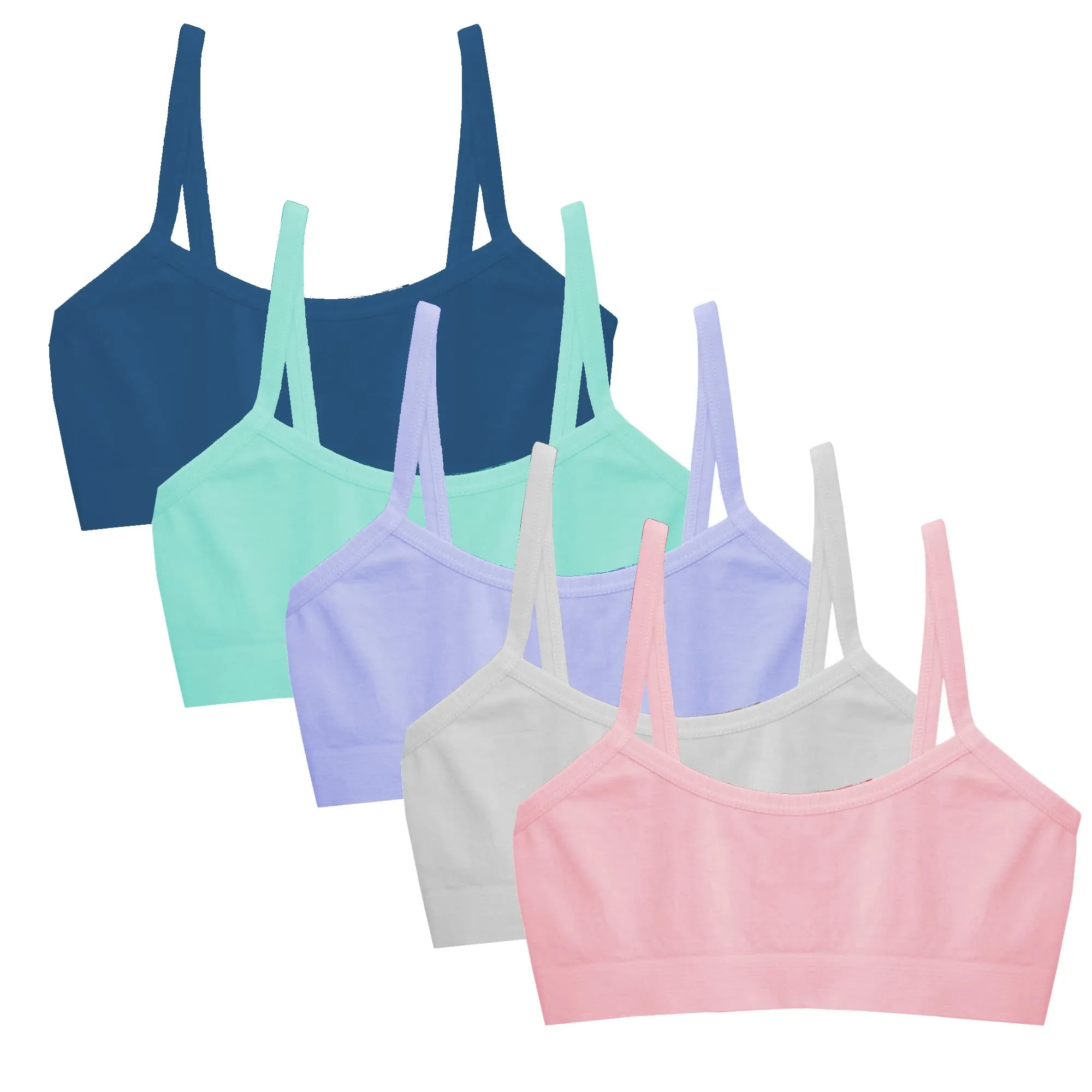 Popular Girls Seamless Training Bra - Crop Training Bras for Girls. Best Girls Sports Bra. Multi Piece Bra Pack