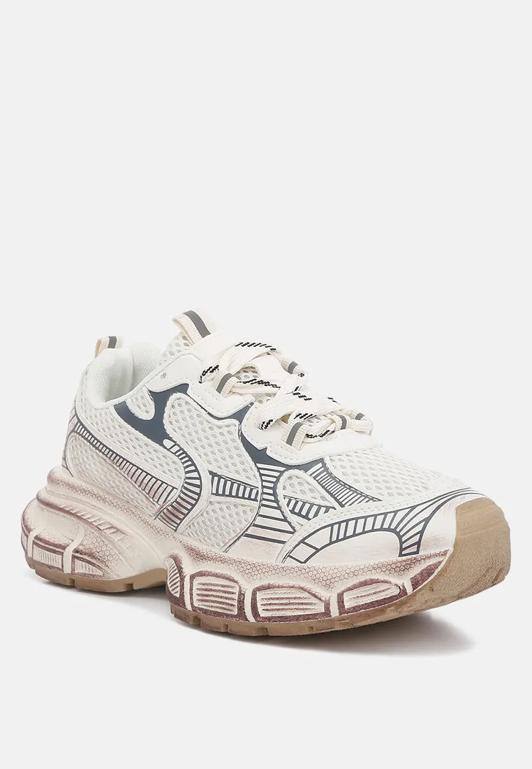 Pull Tab Chunky Sole Sneaker By Ruw
