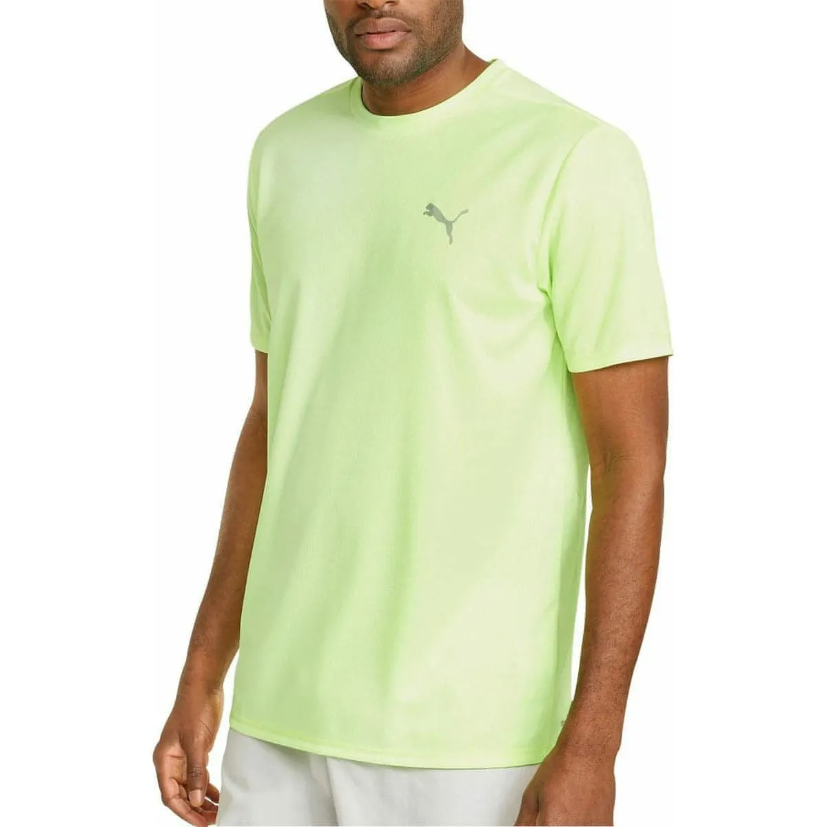 Puma Favourite Short Sleeve Mens Running Top - Green