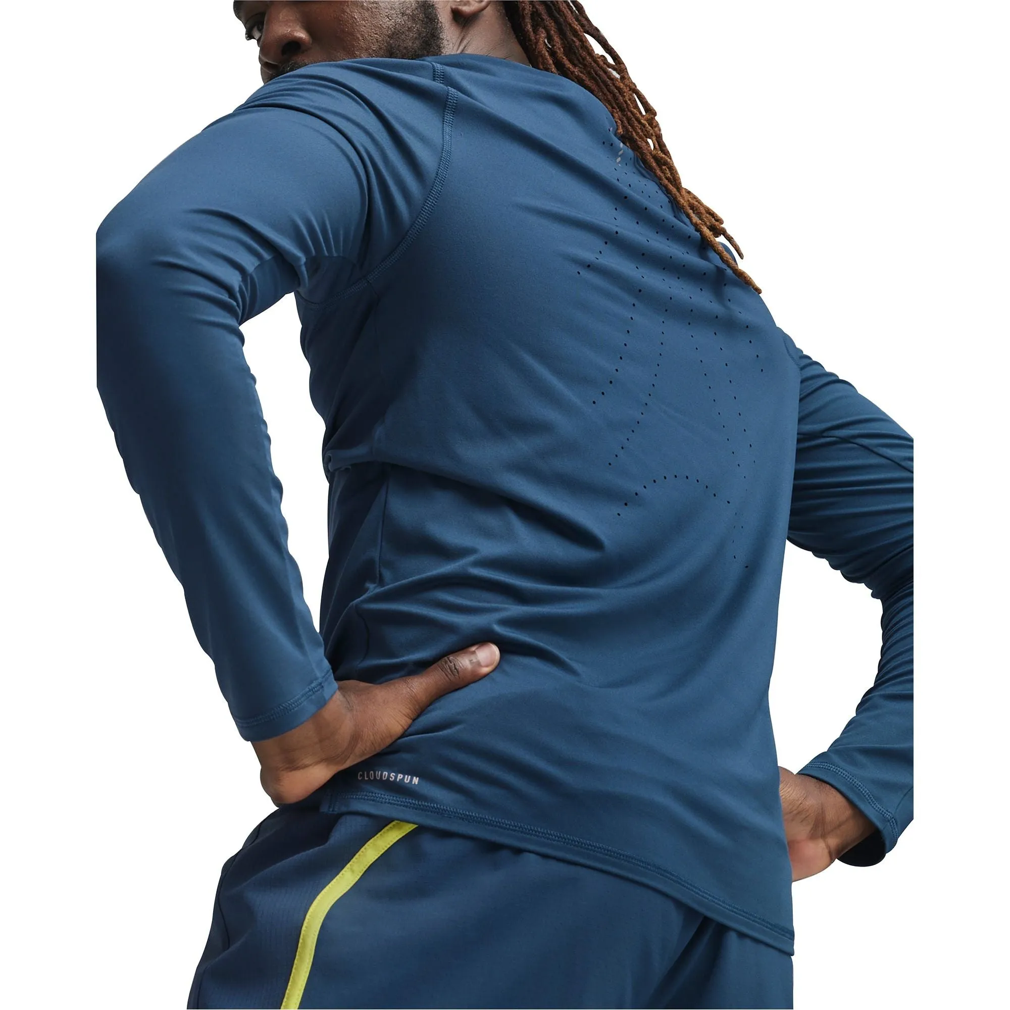 Puma Run Cloudspun Long Sleeve Mens Running Top - Blue