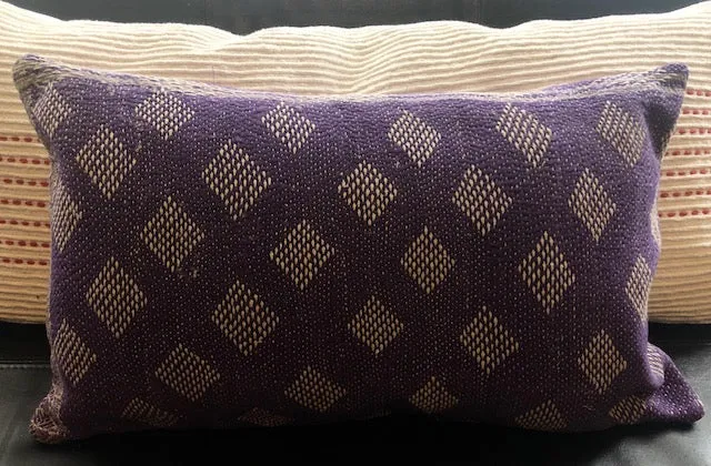 Purple Kantha Cushion Covers