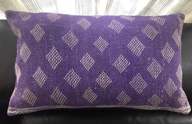 Purple Kantha Cushion Covers