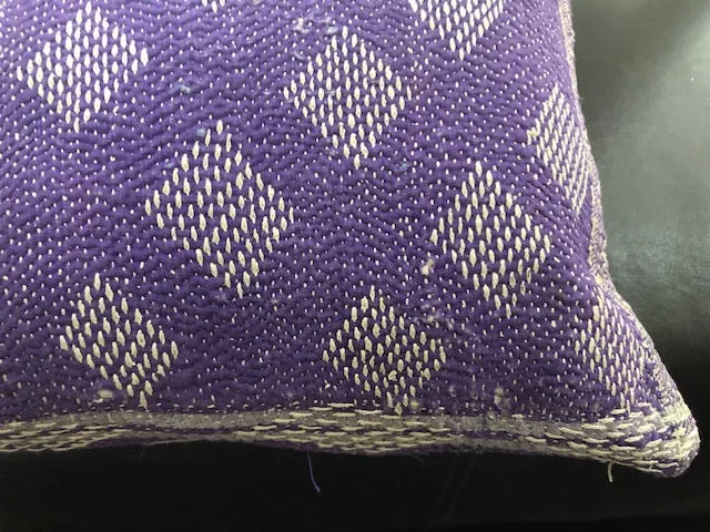 Purple Kantha Cushion Covers