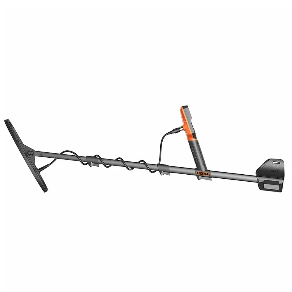 Quest Q60 Metal Detector with 13”X 9” BEASTX Waterproof Super Sport Coil