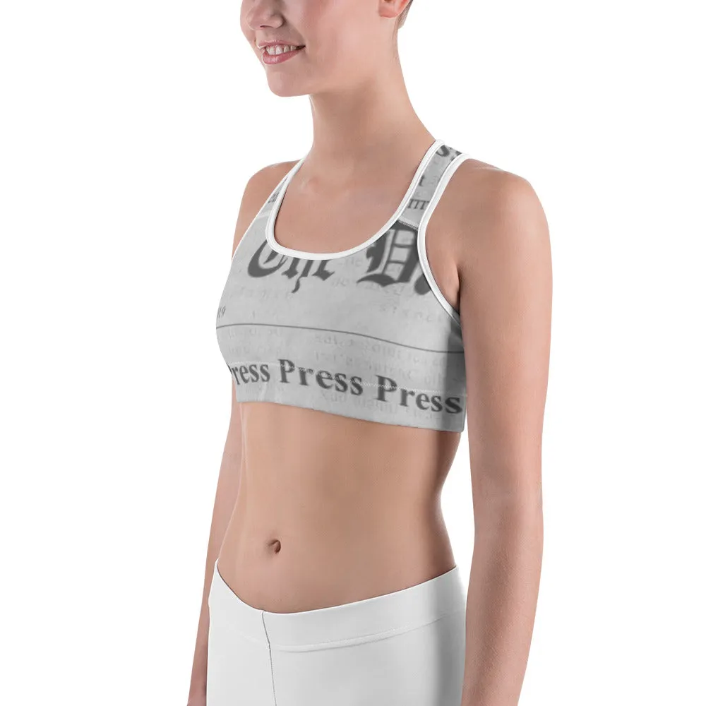 "Press Press Press Press Press" Cardi B inspired Sports bra