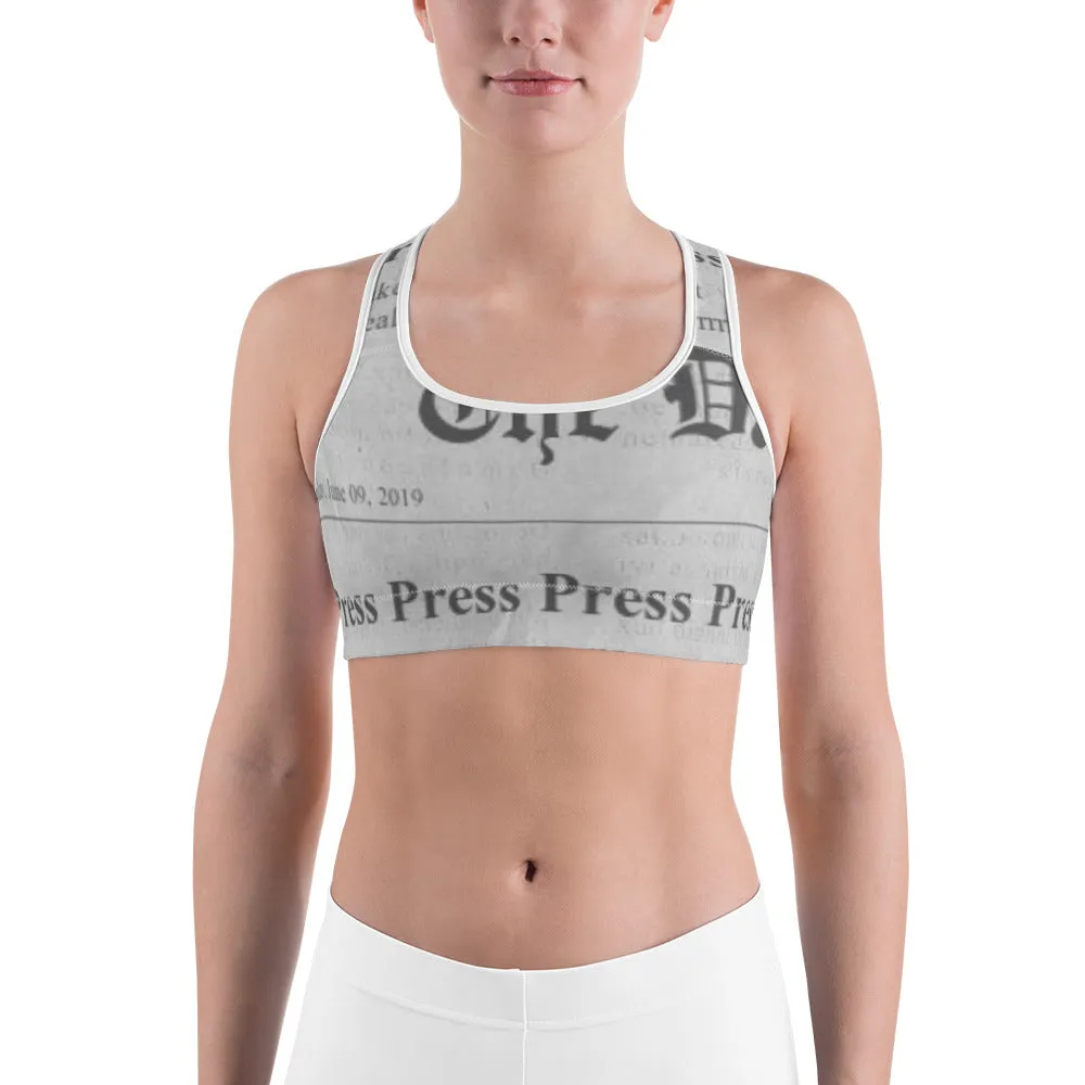"Press Press Press Press Press" Cardi B inspired Sports bra