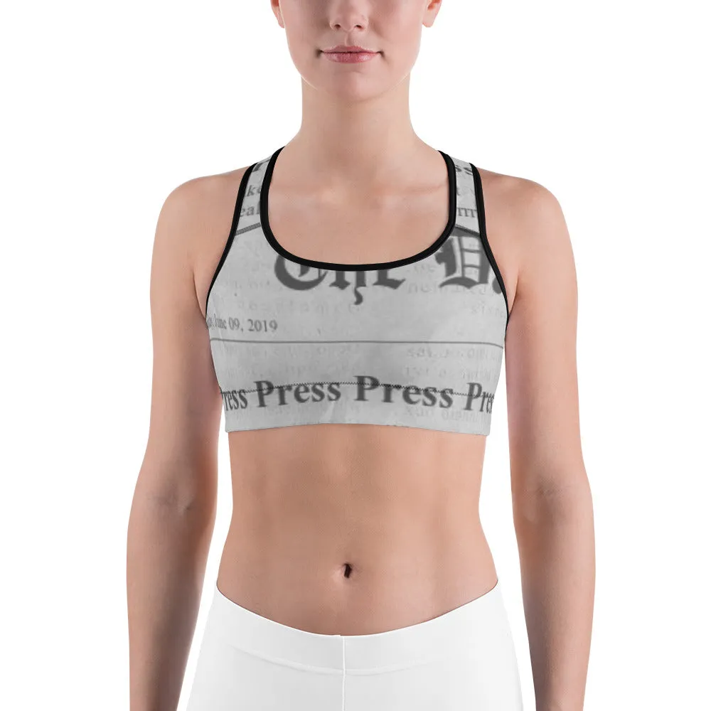 "Press Press Press Press Press" Cardi B inspired Sports bra
