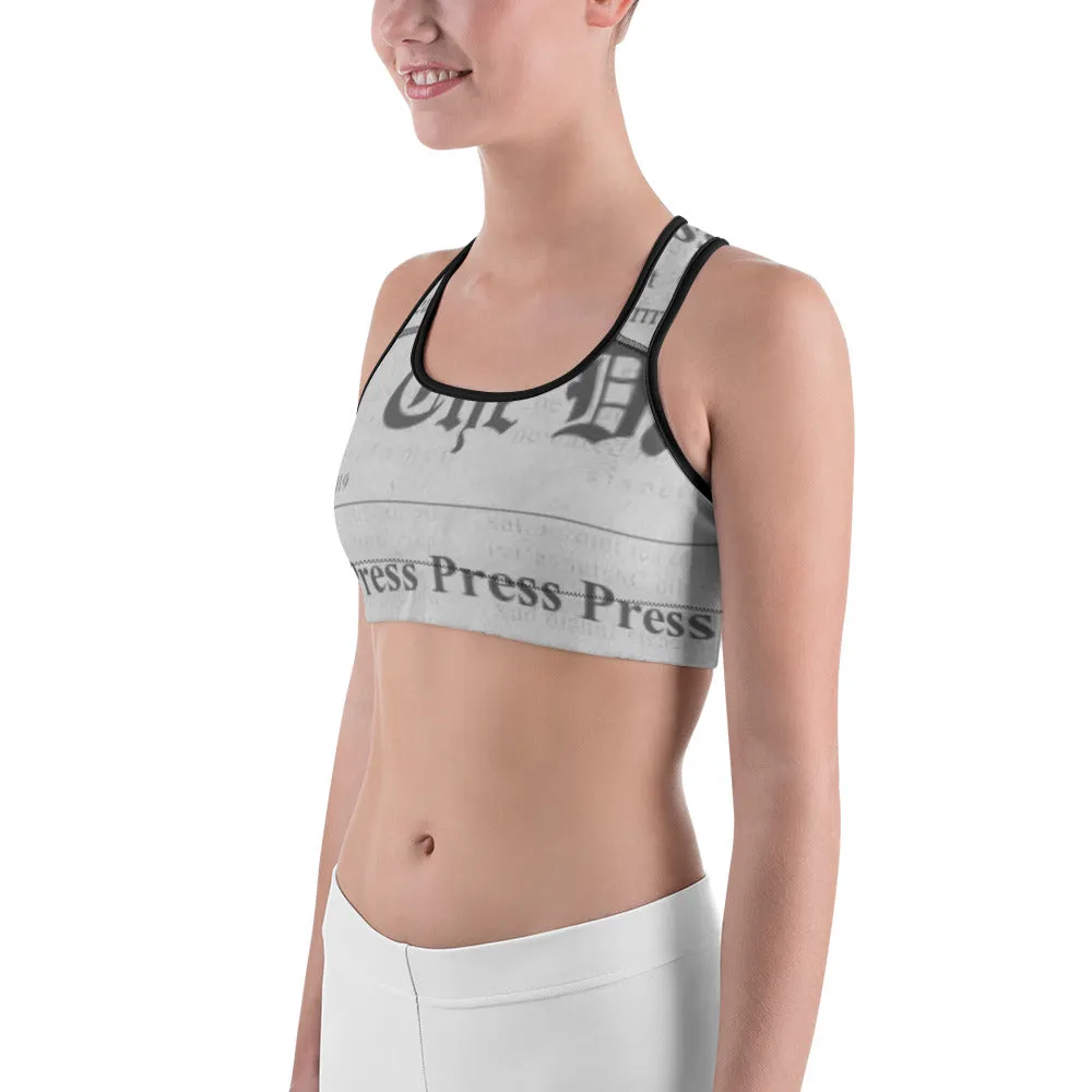 "Press Press Press Press Press" Cardi B inspired Sports bra